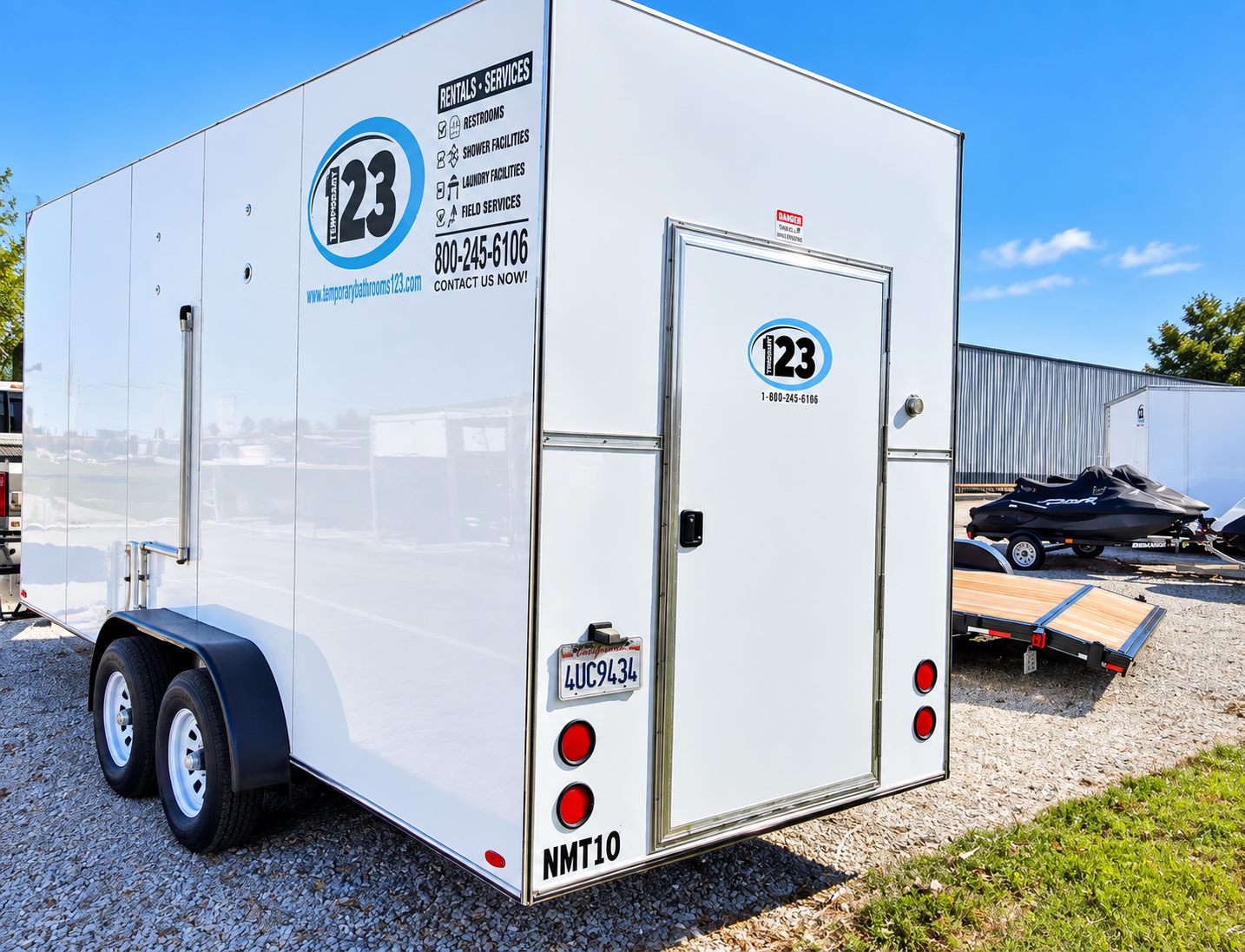 20 ft refrigerated trailer exterior reference showing portable refrigeration trailer exterior